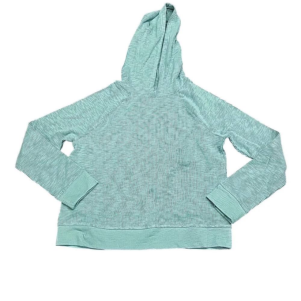 Girls Cozy Pullover Long Sleeves Hoodie Sweatshirt Medium Size 8 Ocean Green